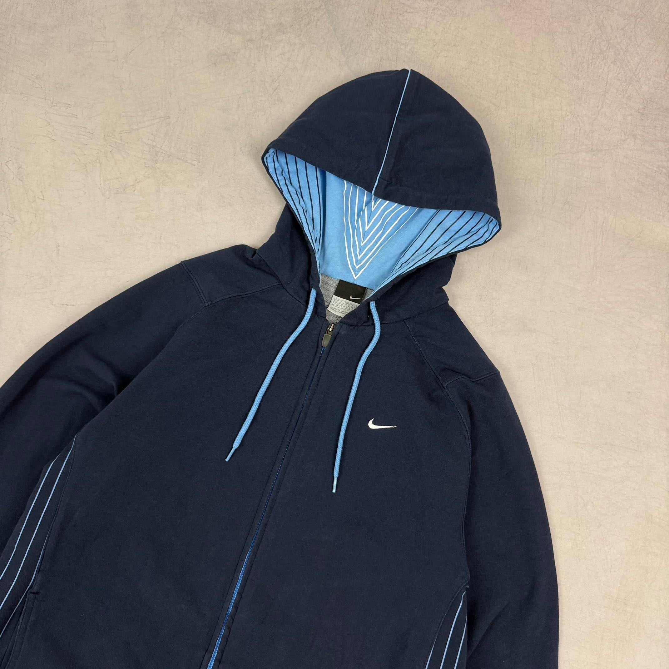 Nike "Dri-Fit" 00's Zip-Up Hoodie M
