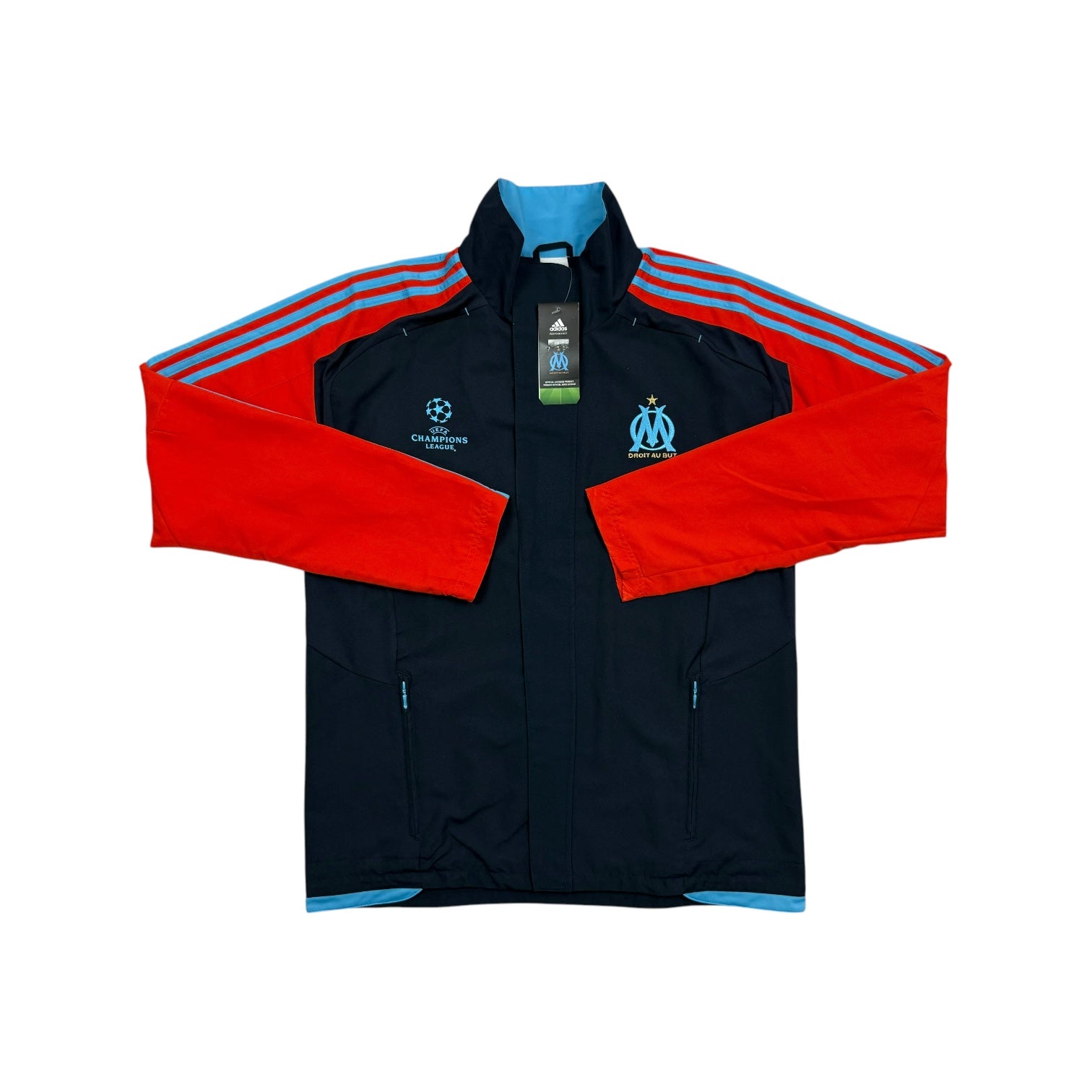 Adidas Marseille "Champions League" Trackjacket 2011 L NEW WITH TAGS - 86.airsteals