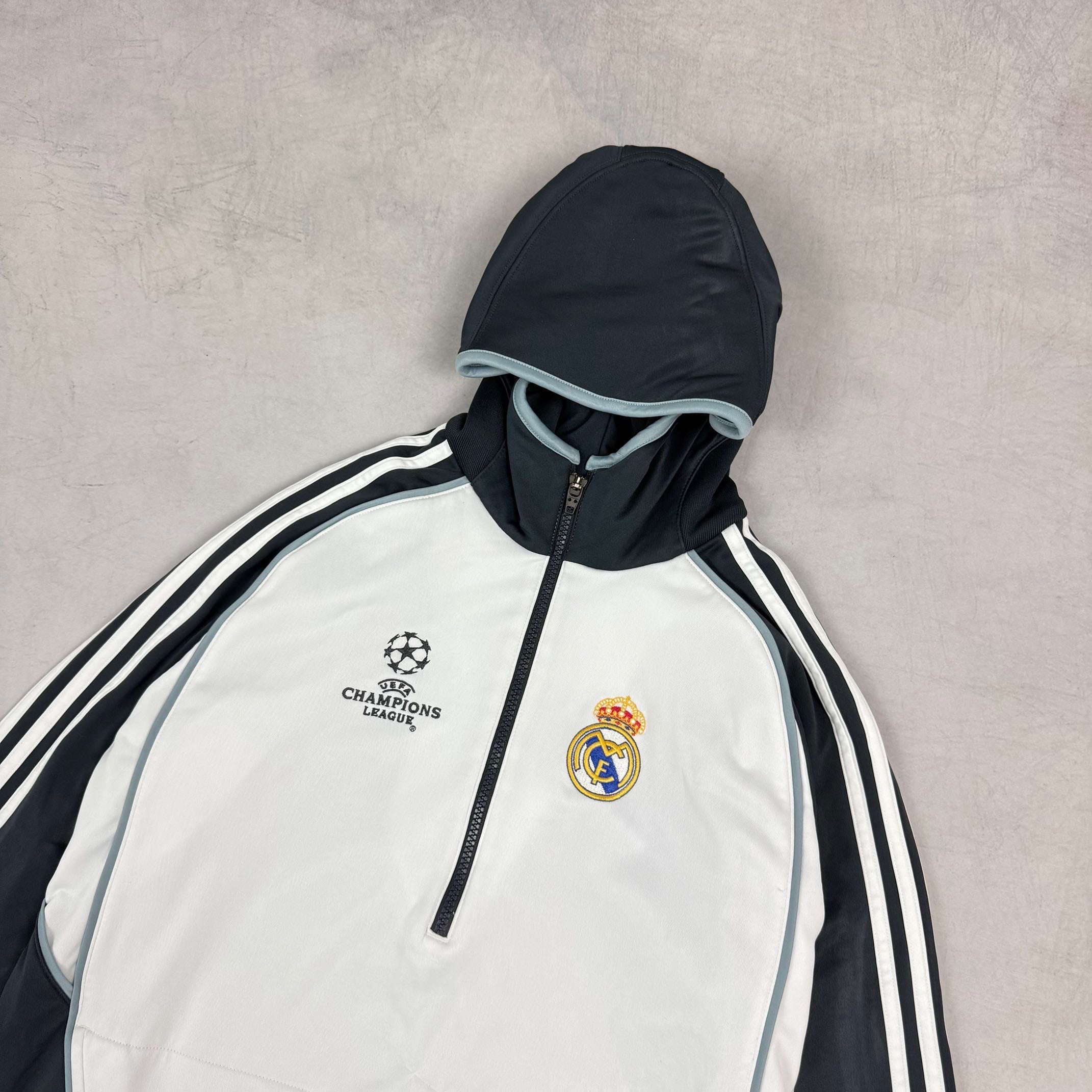 Adidas Real Madrid "Champions League" 2006 Quarter-Zip Hoodie S